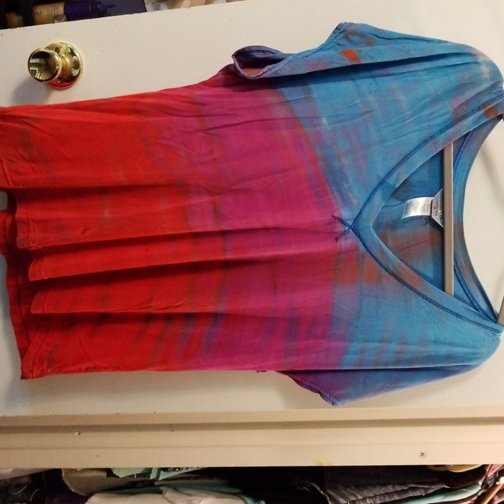 Hard Tail ombre shirt top